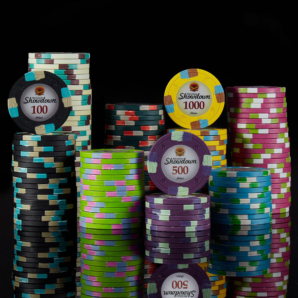 Showdown Pre-built Poker Chip Set