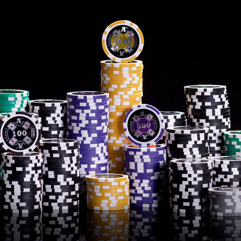 Ace Casino Pre-built Poker Chip Set