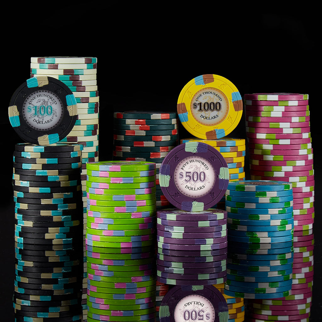 Poker Knights Pre-built Poker Chip Set