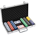 Striped Dice Pre-built Poker Chip Set