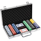 Striped Dice Pre-built Poker Chip Set