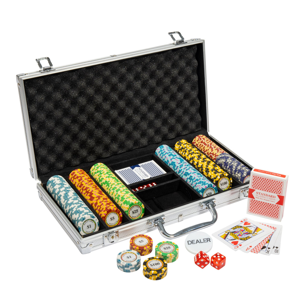 Monte Carlo Pre-built Poker Chip Set