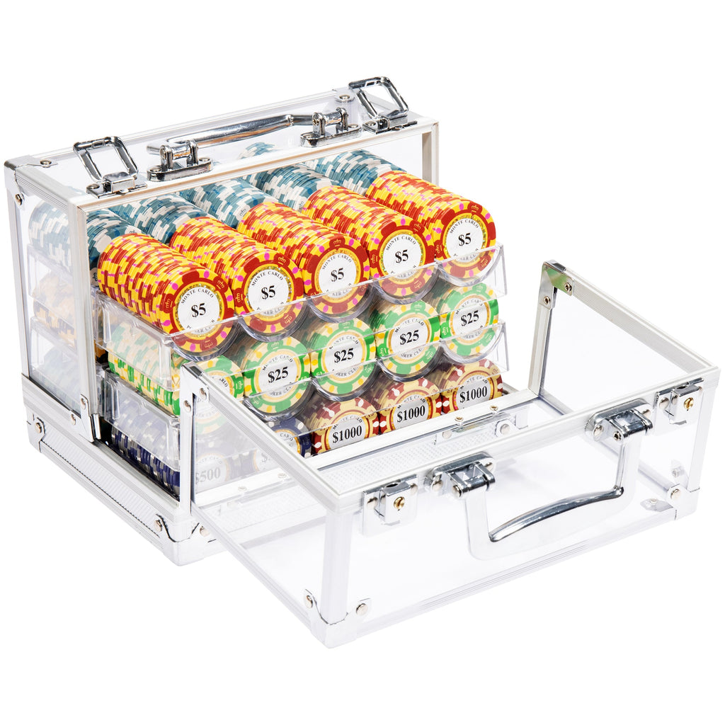 Monte Carlo Pre-built Poker Chip Set