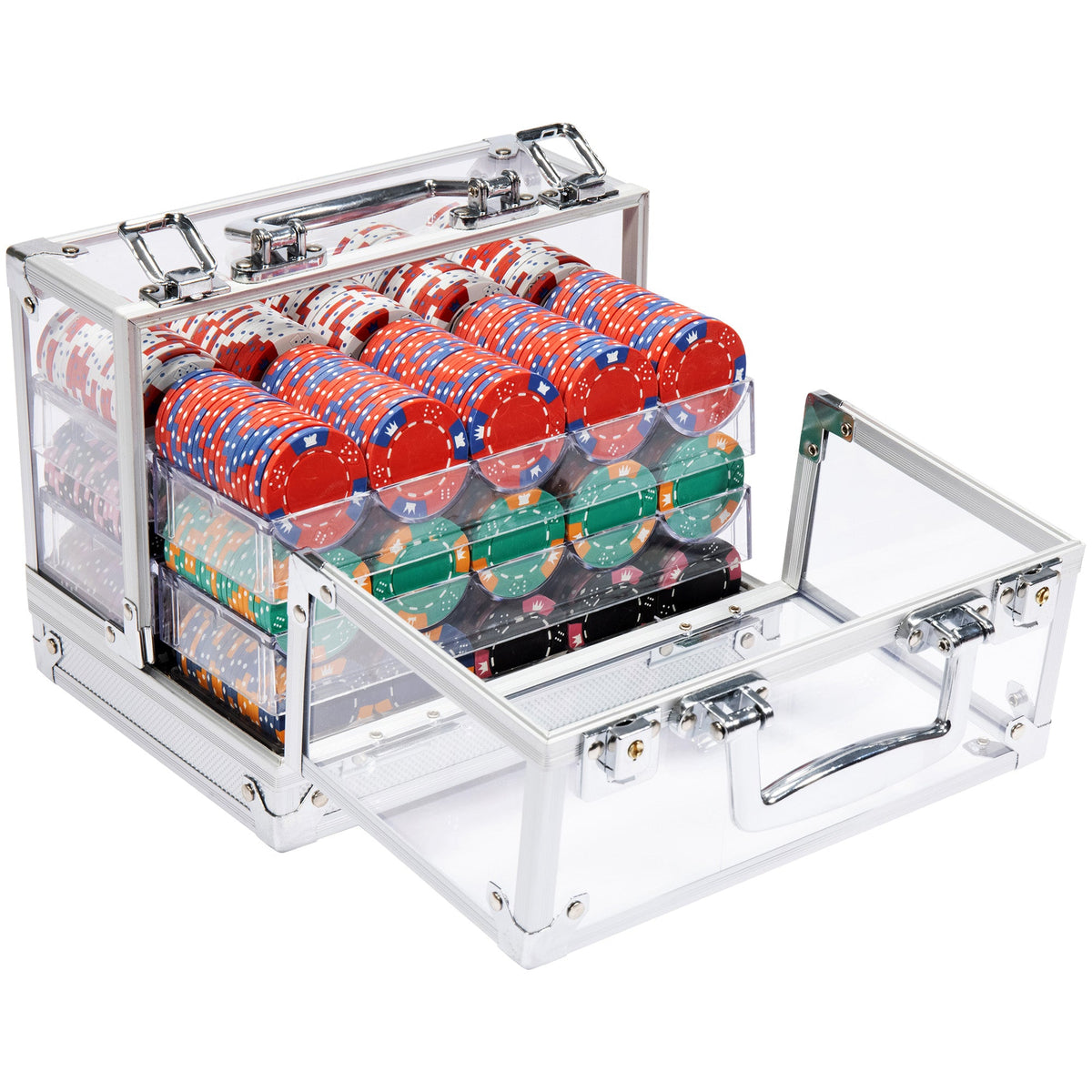 Crown & Dice Pre-built Poker Chip Set