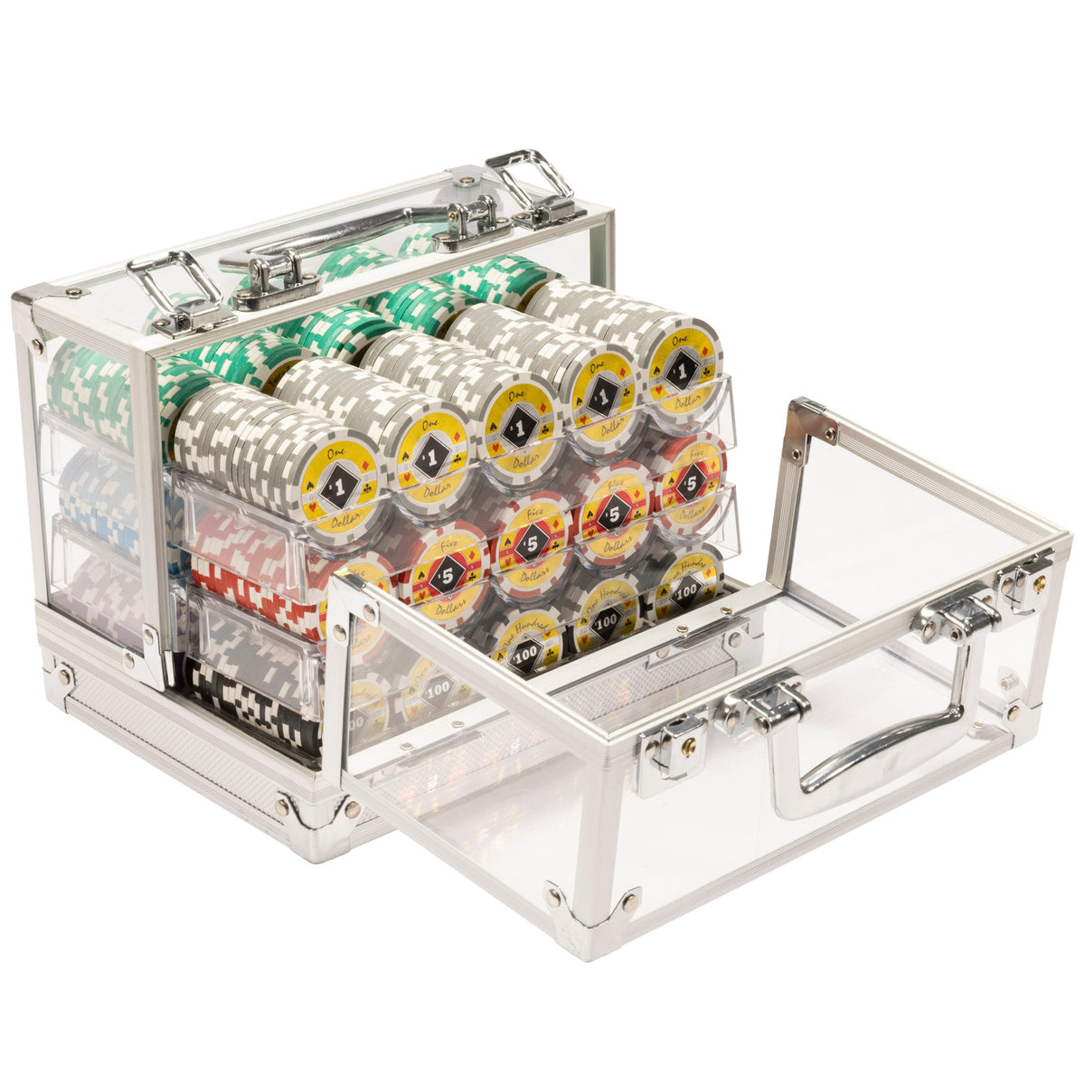 Black Diamond Pre-built Poker Chip Set