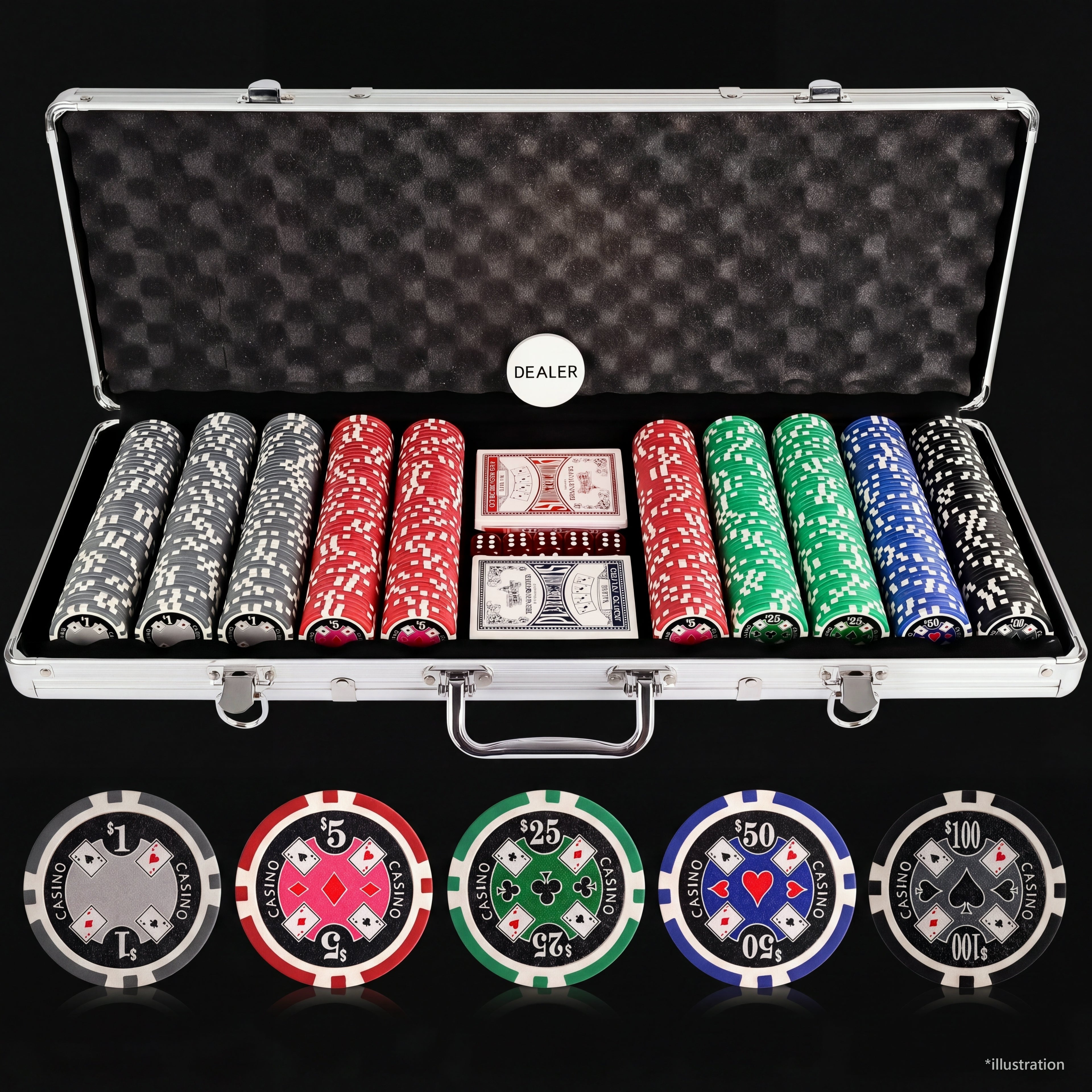 PokerVault dark-mode illustration