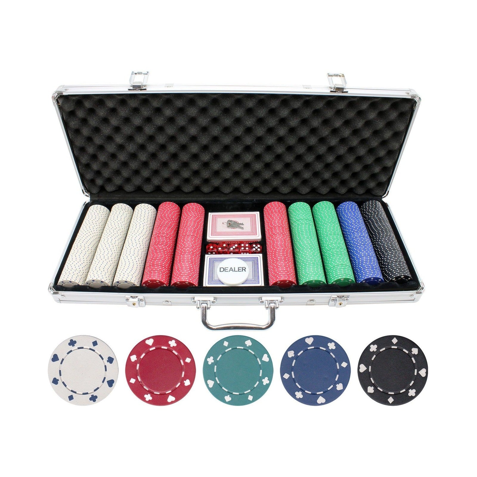 500pc Suited Poker Chip Set
