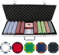 14g 500pc Z Striped Clay Poker Chips