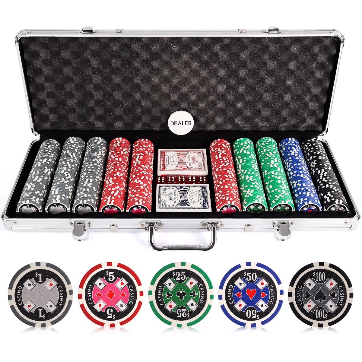 Casino Ace Poker Chips Set